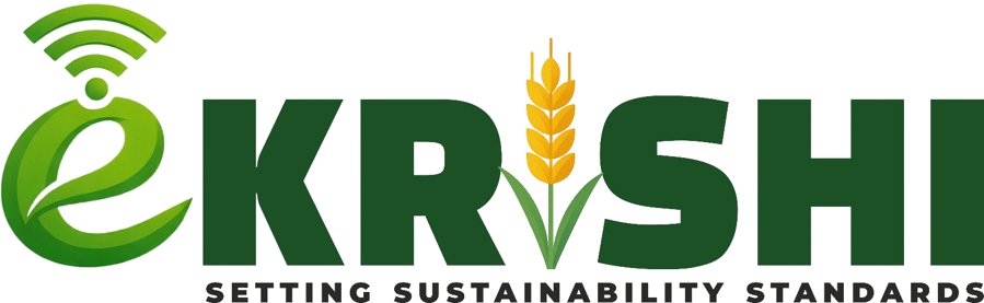 E-Krishi partner platform logo supporting digital agriculture services for farmers