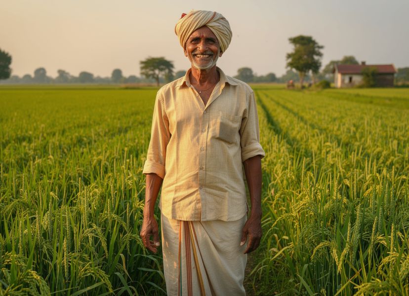 farmers benefiting from integrated agriculture services and income stability support