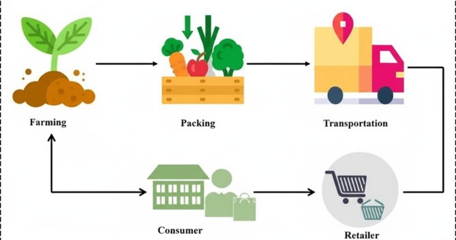 Digital agriculture data and blockchain traceability for farm produce supply chain