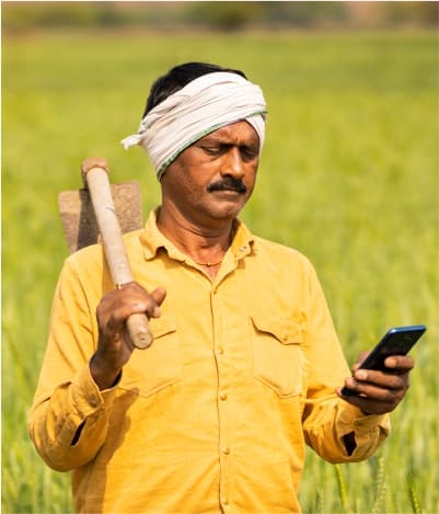 Meghdoot team collaborating with farmers to build climate smart digital agriculture solutions