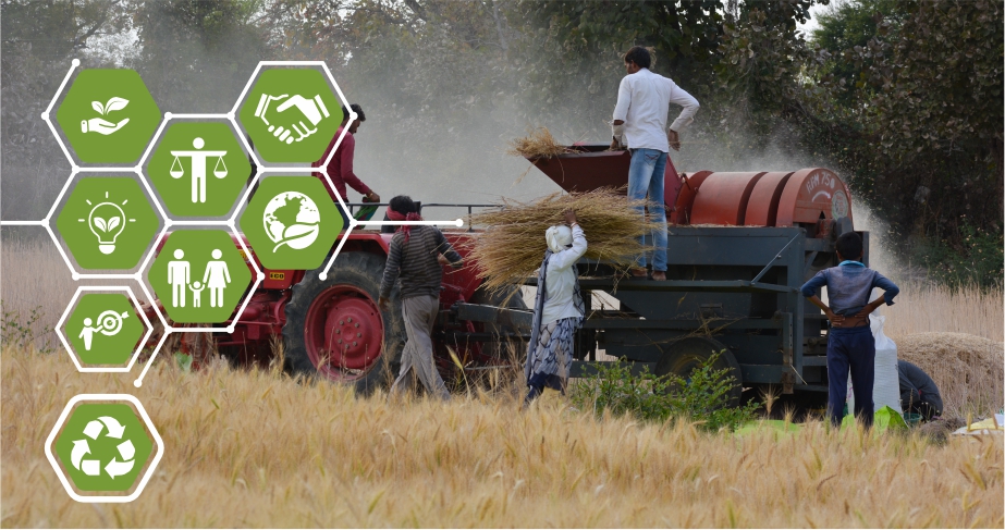 Modern farm equipment supporting smallholder farmers through mechanisation services